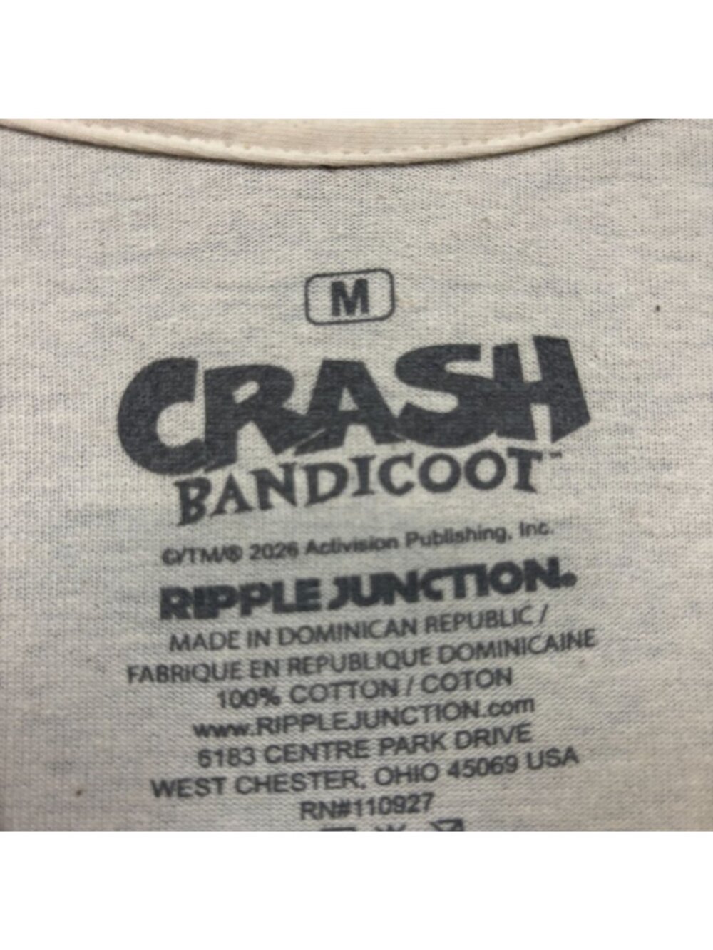 Crash Bandicoot Graphic Video Game T-Shirt Size Medium - Picture 4 of 5